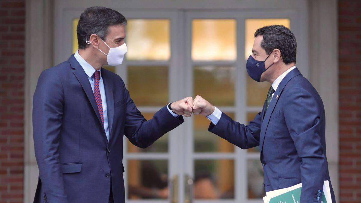 Pedro Sánchez y Juanma Moreno.