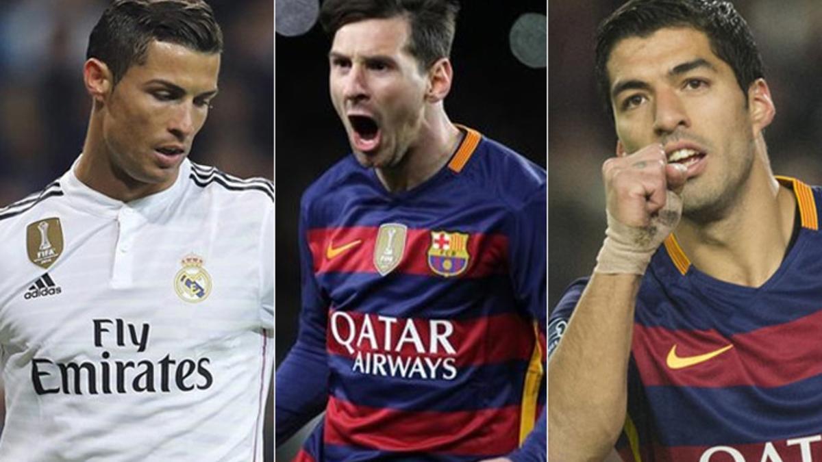 Cristiano Ronaldo, Messi y Suárez luchan por el Pichichi y la Bota de Oro