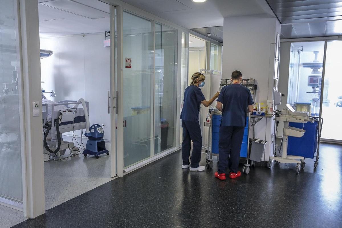 La UCI del centro sanitario, en una imagen de archivo