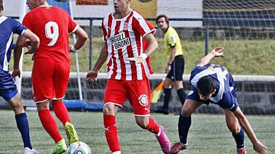 Una acció del partit d&#039;ahir contra l&#039;Europa.