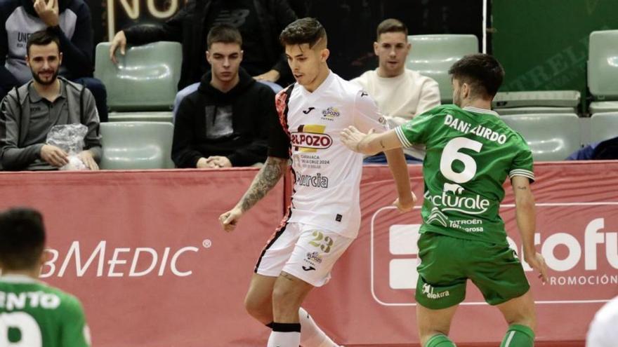 Darío Gil, en el partido ante Osasuna.