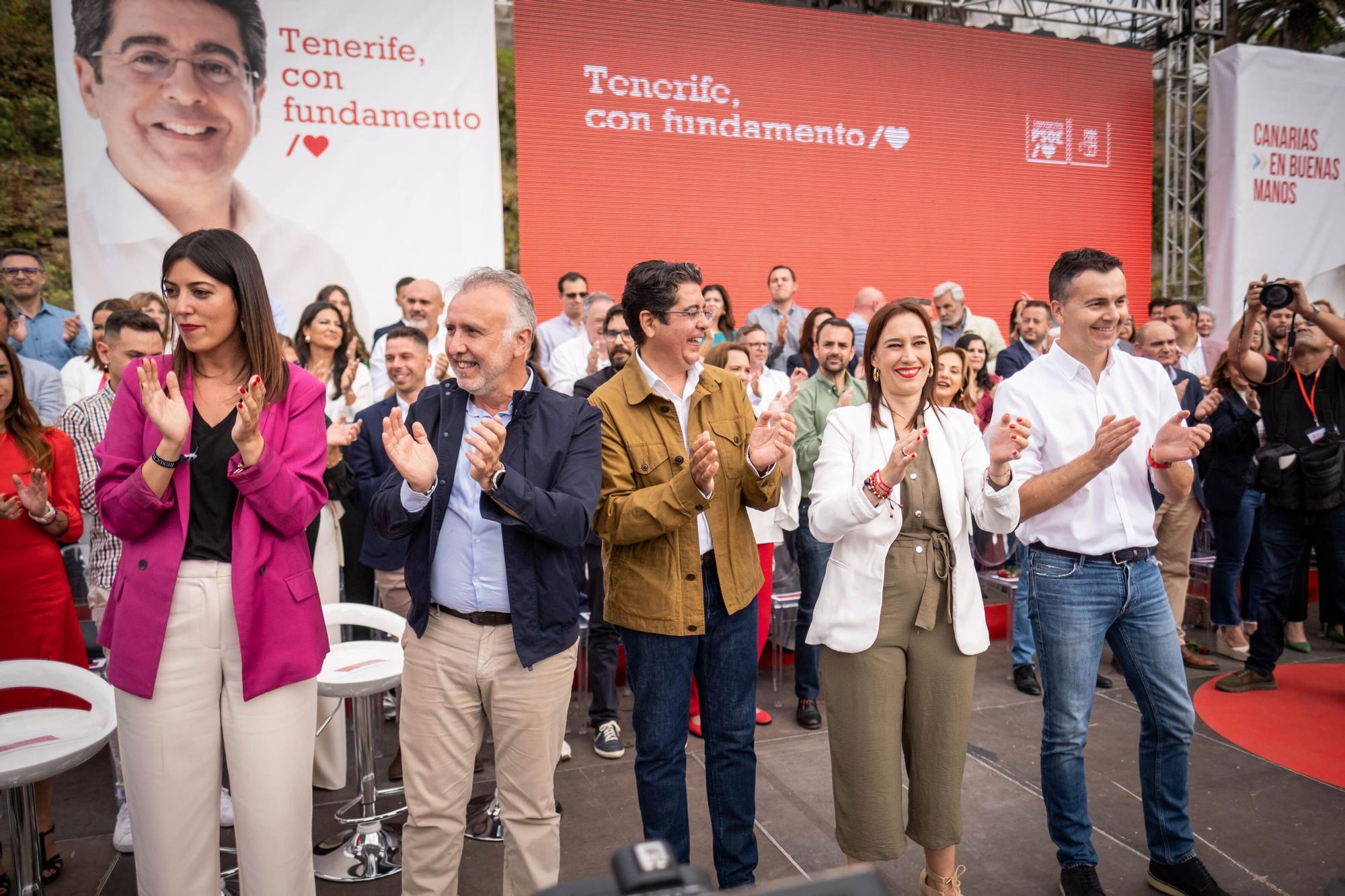 El PSOE presenta las candidaturas por la isla de Tenerife.