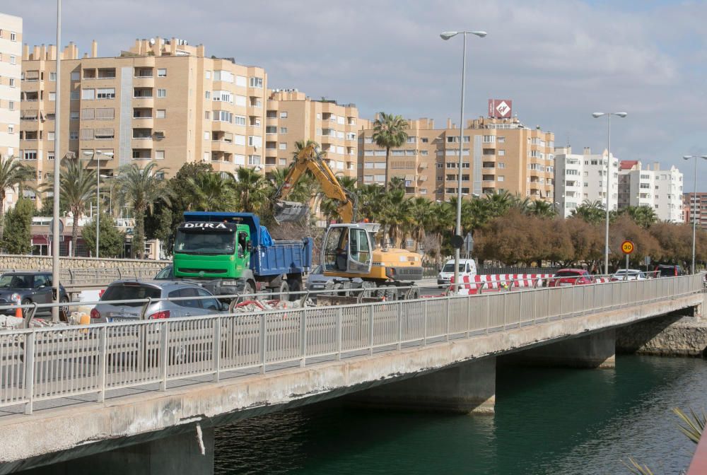 Obras en la avenida de Elche