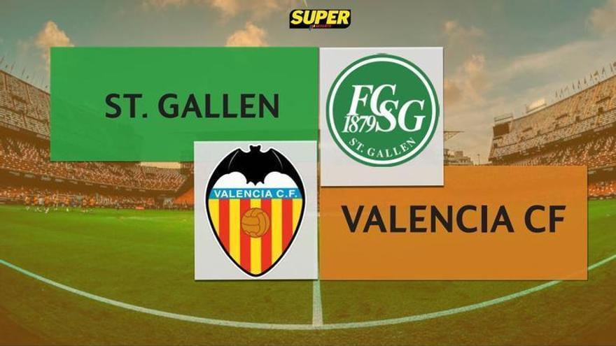St. Gallen - Valencia, la pretemporada en directo: minuto a minuto, resultado y goles
