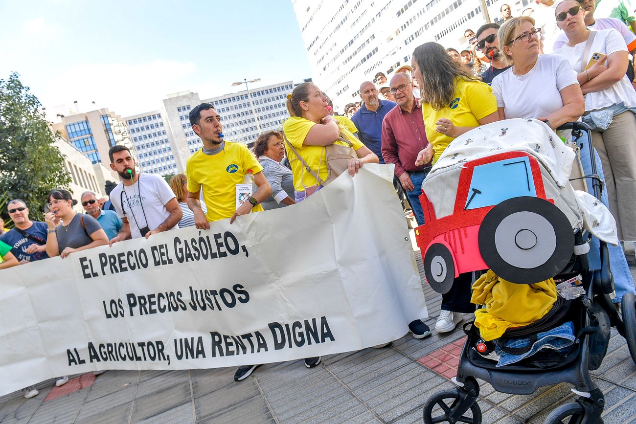 Tractorada del sector primario en Las Palmas de Gran Canaria (21/02/24)