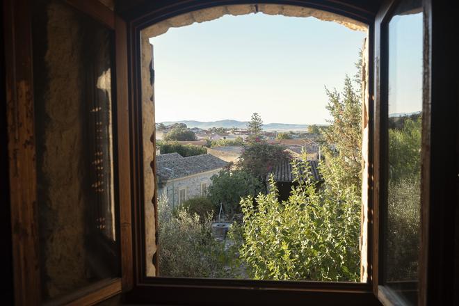 Vista de Selegas desde la ventana.