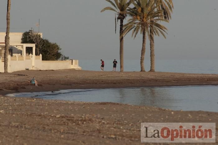 Primer día de paseos al aire libre en Mazarrón