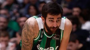 Ricky Rubio, en un partido con la Penya