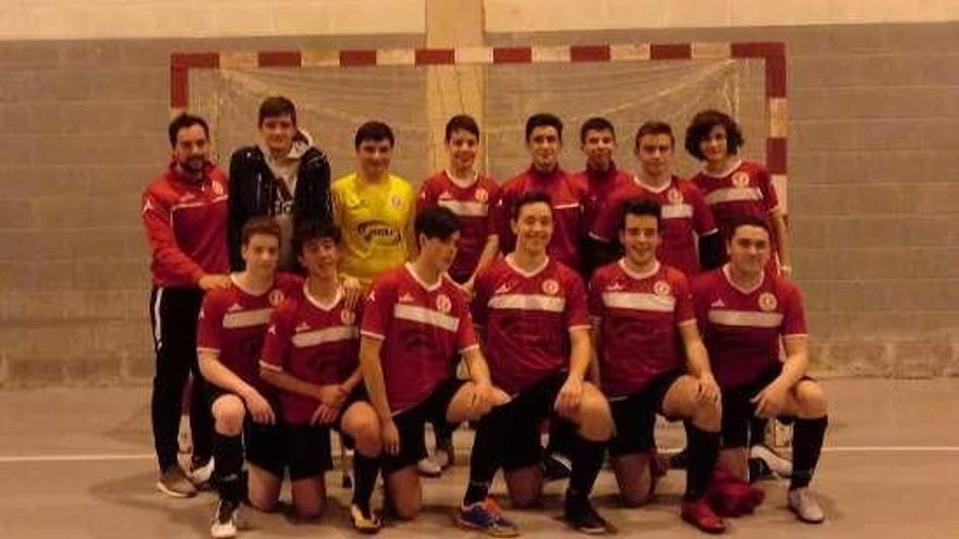 Equipo del ED Lalín FS campeón de la liga local de Galicia.