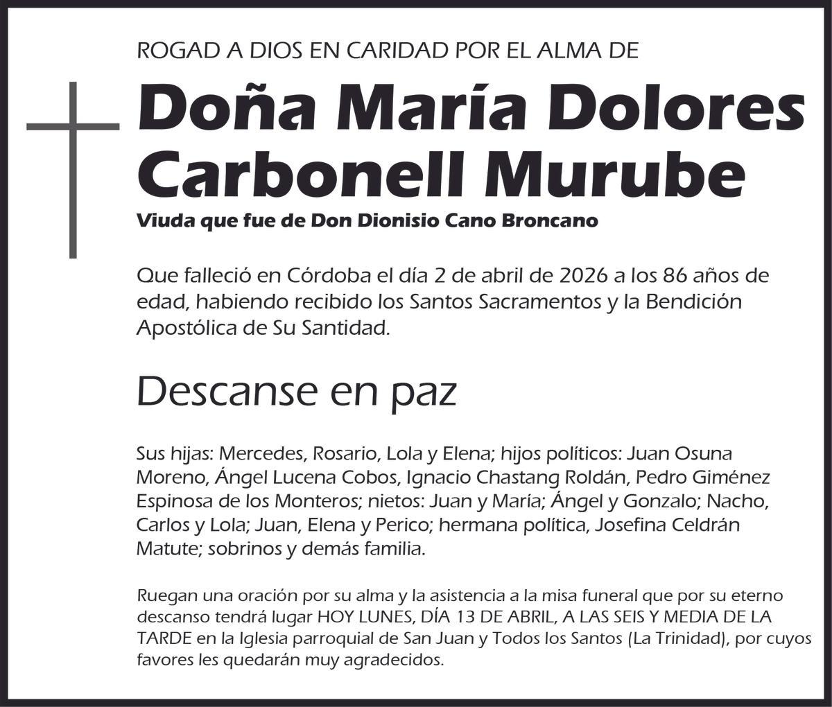 María Dolores Carbonell Murube