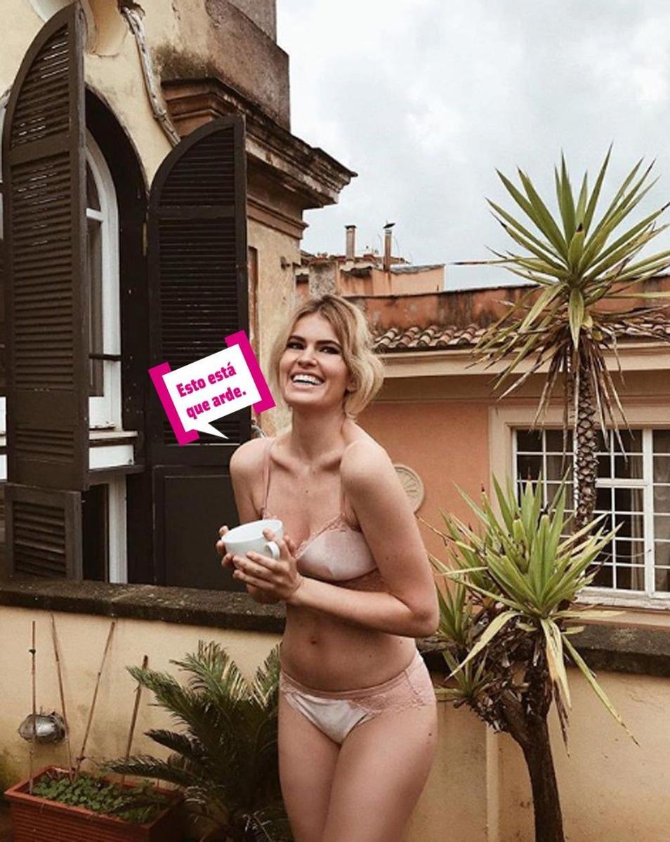 Adriana Abenia no tiene ni frío ni calor