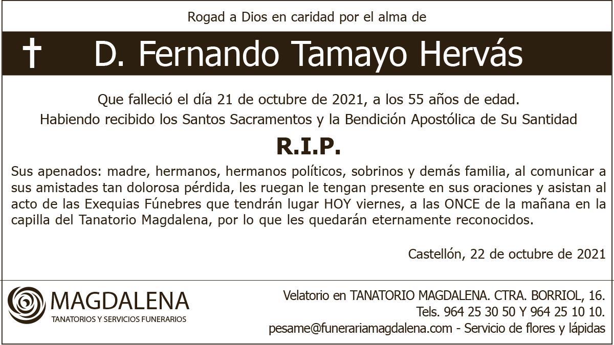 D. Fernando Tamayo Hervás