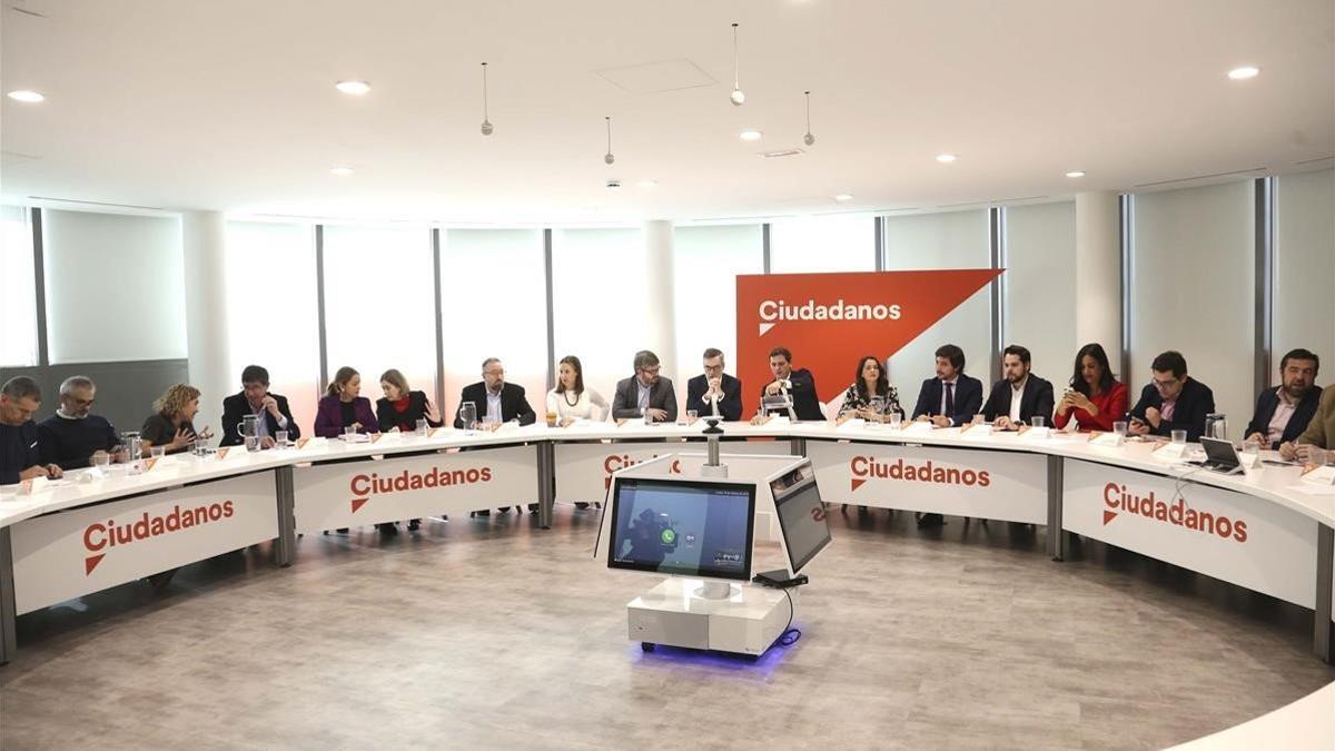 Madrid 18 02 2019 Reunión del comité ejecutivo de Ciudadanos