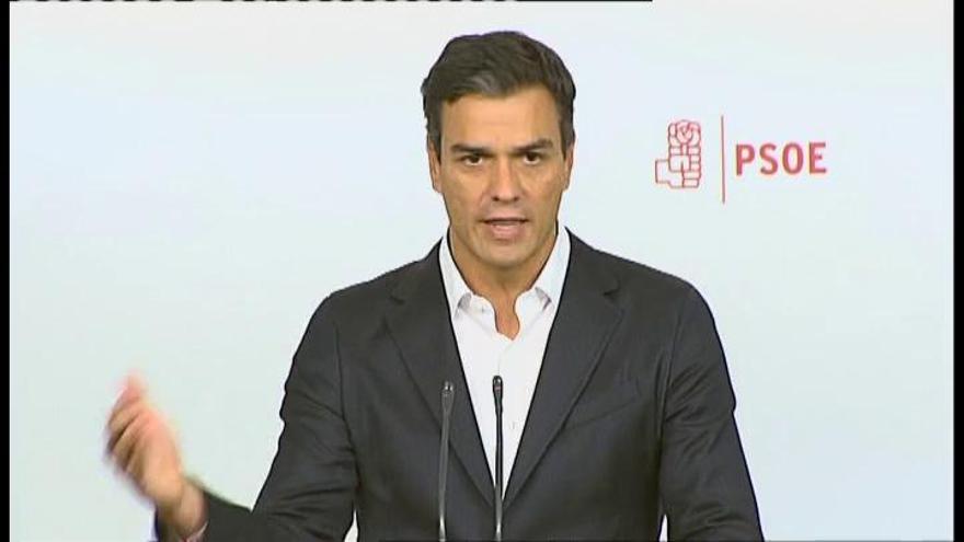 Sánchez: "No me voy a presentar a una investidura sin los apoyos necesarios"