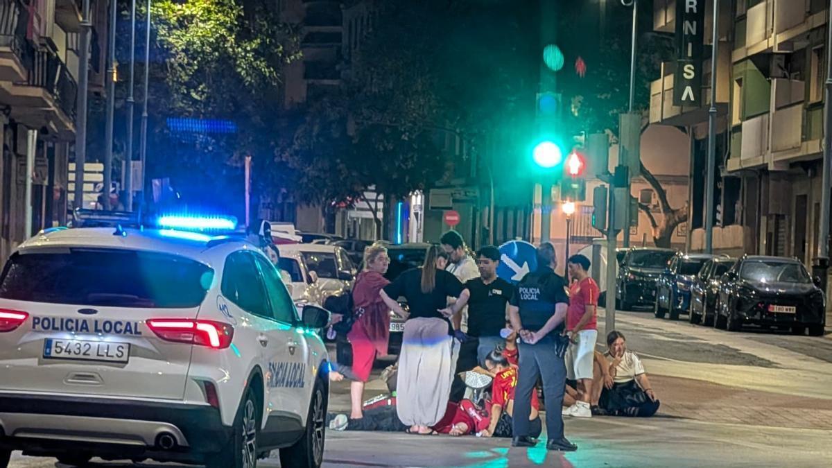 El lugar en el que tuvo lugar el accidente.