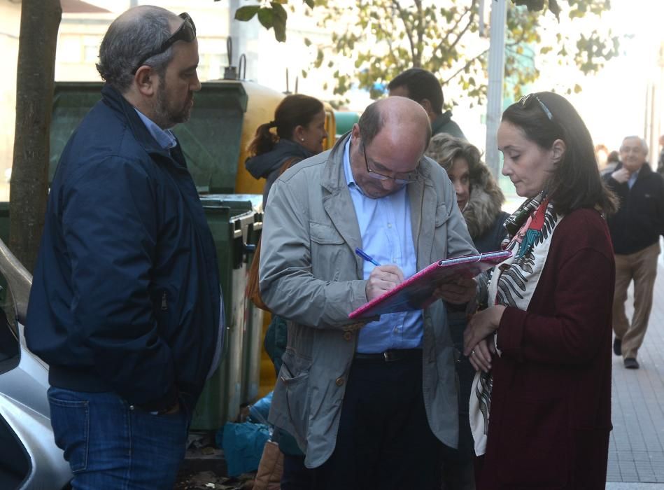 Protestas en Pontevedra contra el centro rexurdir