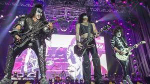 Kiss en su actuación en el Rock Fest del 2018.