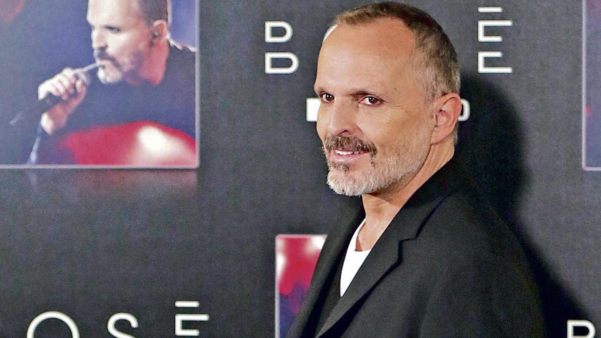 El cantante Miguel Bosé.