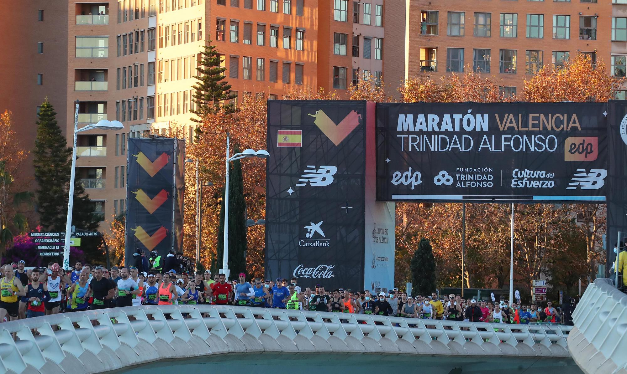 Salida del Maratón Valencia 2021