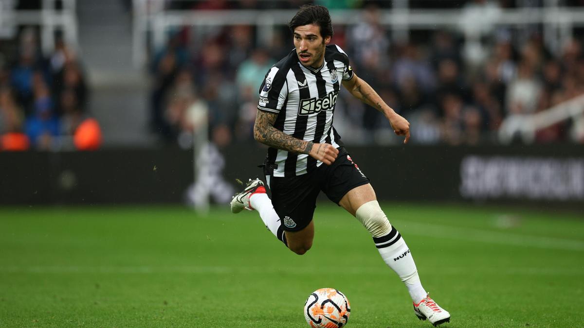 El centrocampista Sandro Tonali, durante un partido del Newcastle en la Premier