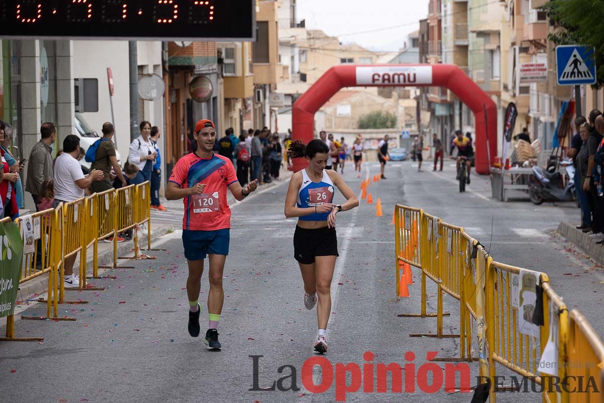 Carrera Popular Urbana y de la Mujer de Moratalla ‘La Villa, premio Marín Giménez (línea de meta)