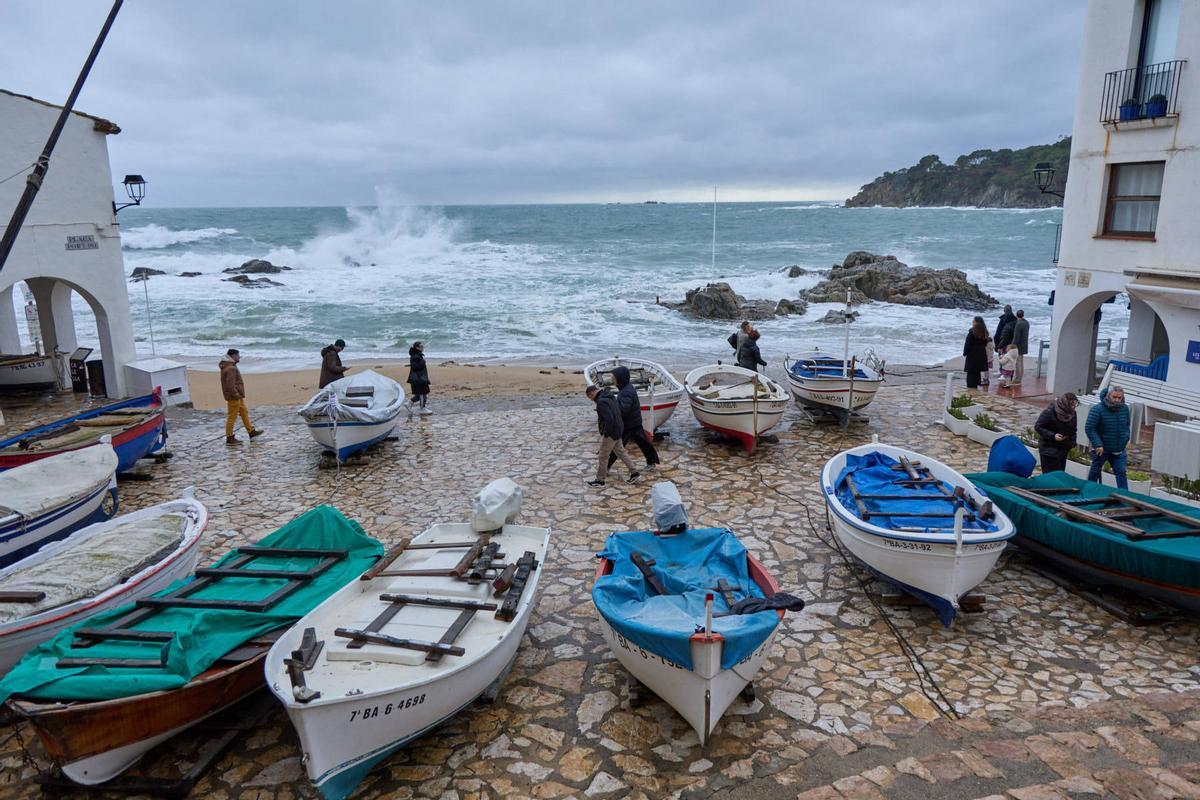 Les imatges del temporal a les comarques gironines