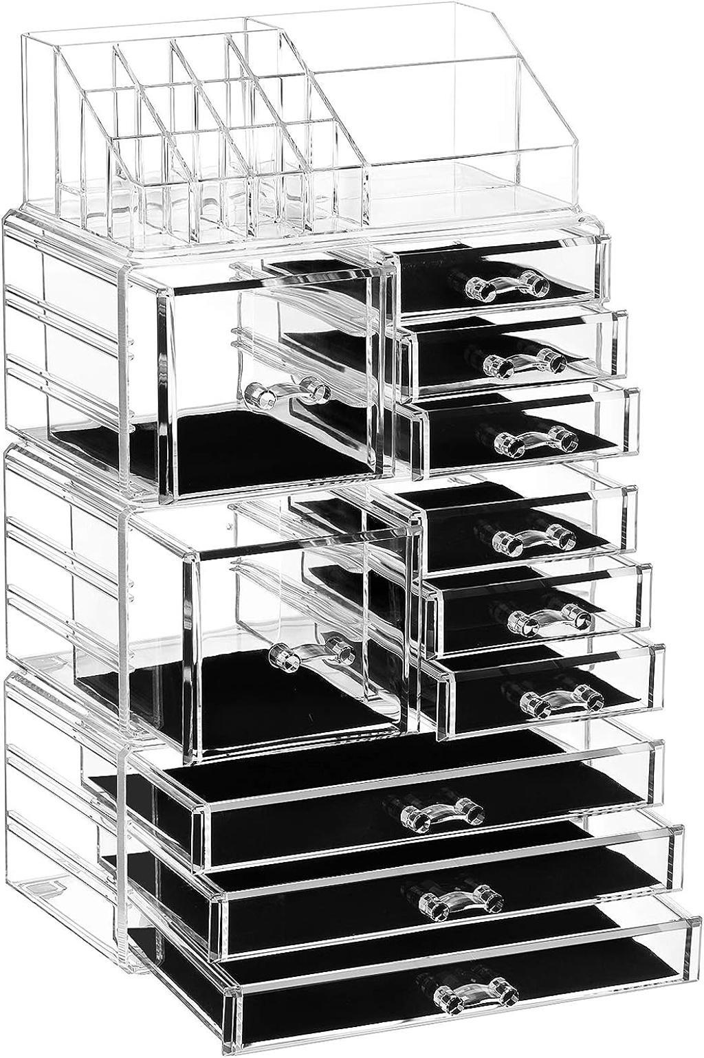 Organizador de metacrilato con 11 cajones