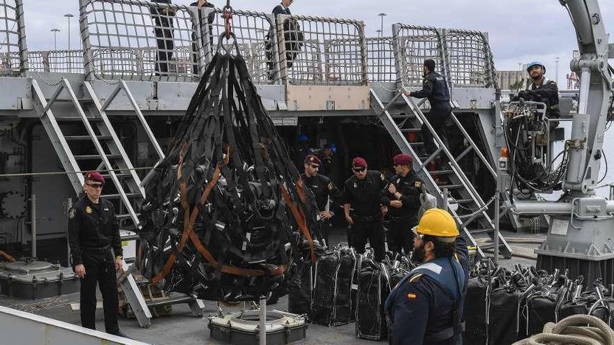 Abordan un barco con 1.500 kilos de coca en una operación dirigida desde Vigo