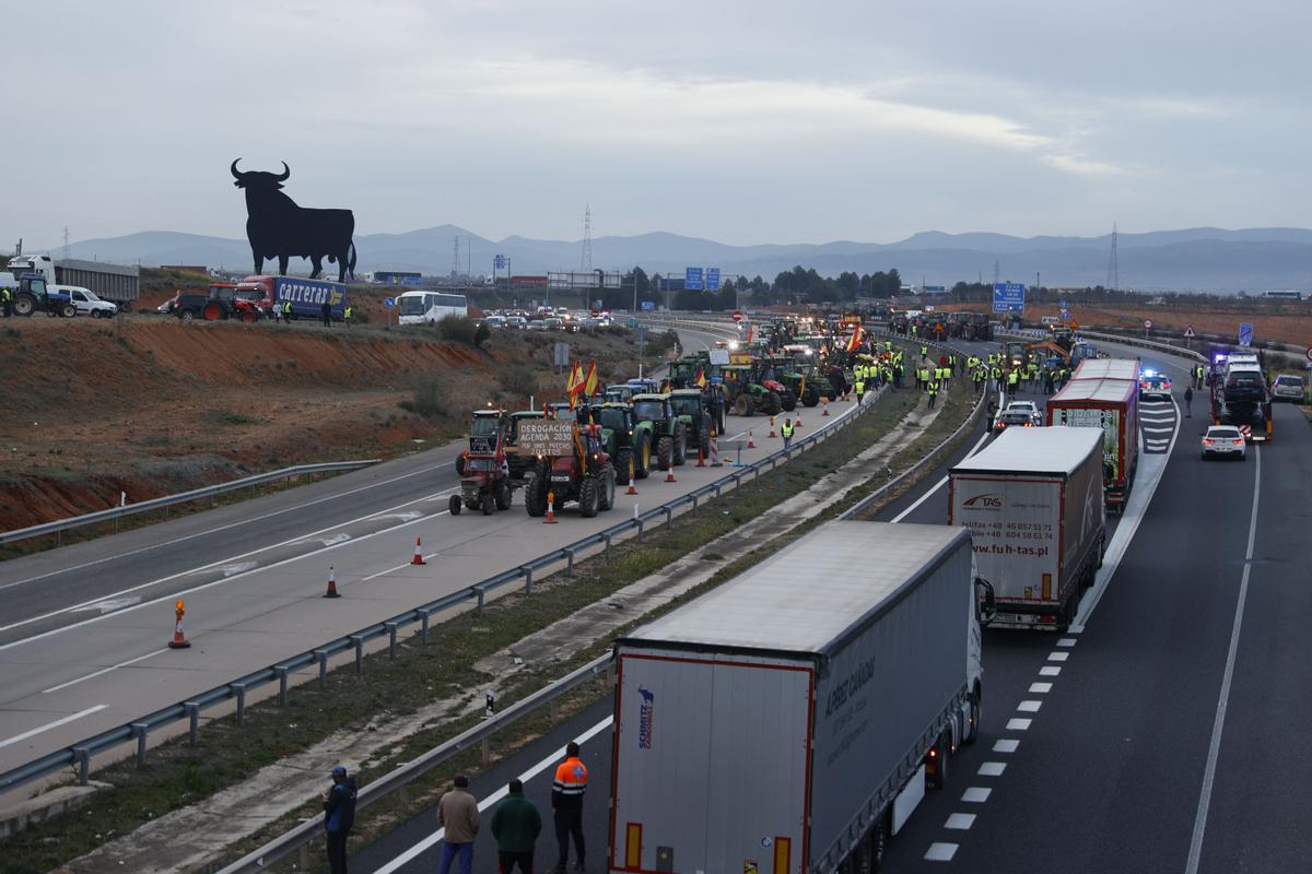 Los agricultores españoles generalizan sus protestas esta semana ante la crisis del campo