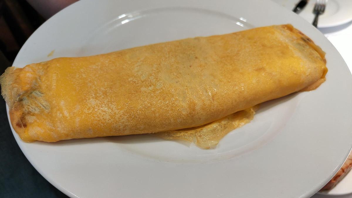 La tortilla de patatas del restaurante Molino de Pez.