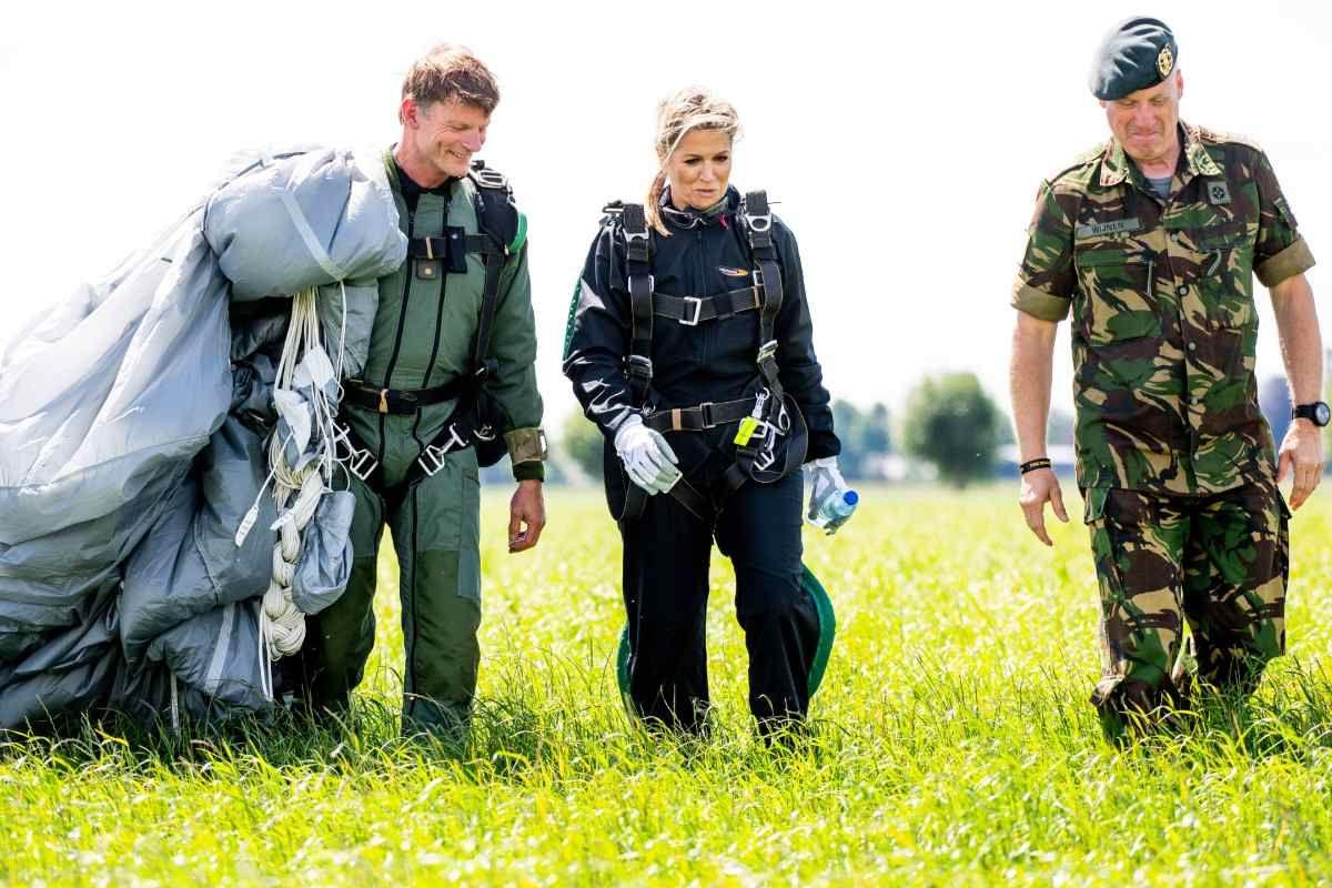 Máxima de Holanda en su visita a la Escuela de Defensa de Breda