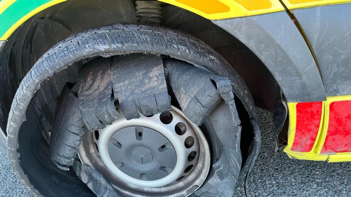 Críticas a Ambulancias Tenorio por el mantenimiento de las ambulancias en Aragón.