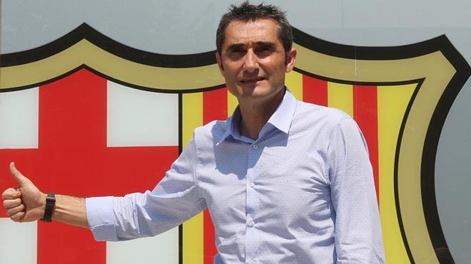 Las primeras imágenes de Ernesto Valverde como entrenador del FC Barcelona