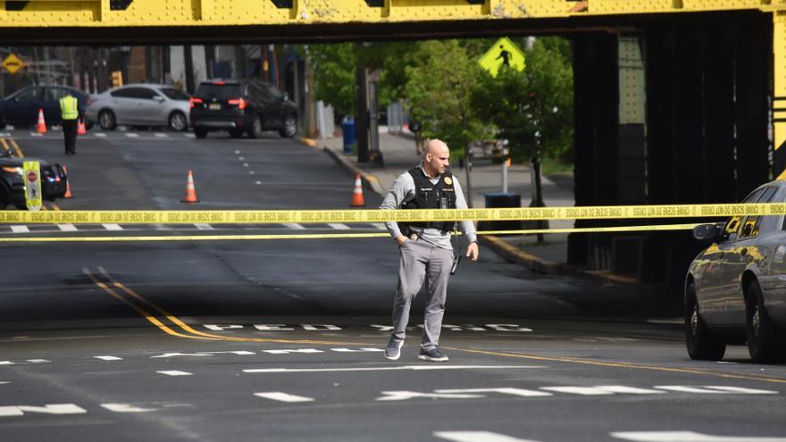 Imagen de archivo de la Policía en la escena del crimen de un tiroteo en Nueva Jersey, Estados Unidos.