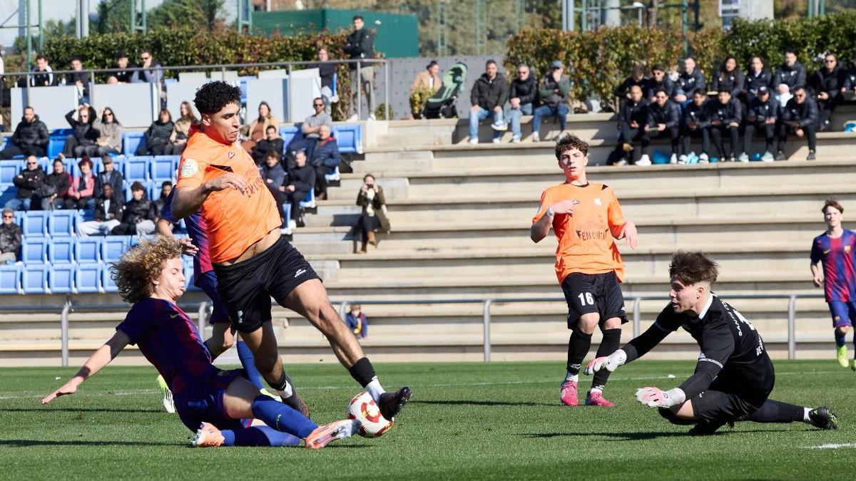 El Juvenil B perdía 0-1 contra la Grama en el primer período