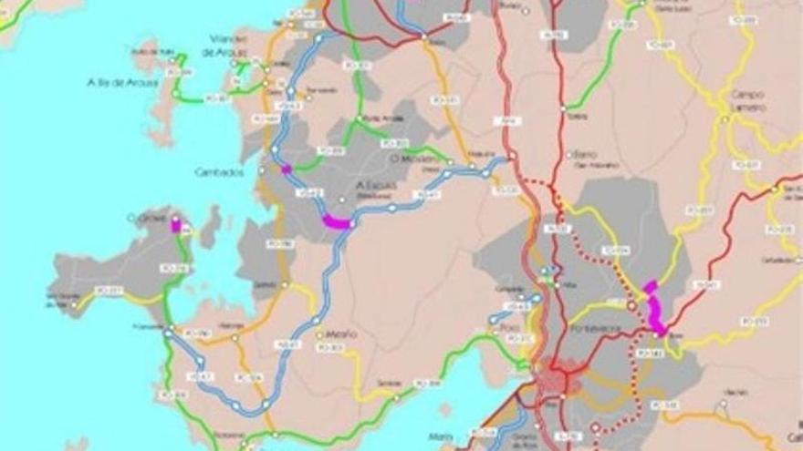 La Xunta invertirá 1,8 millones de euros en la renovación del firme de carreteras de O Salnés y Ullán