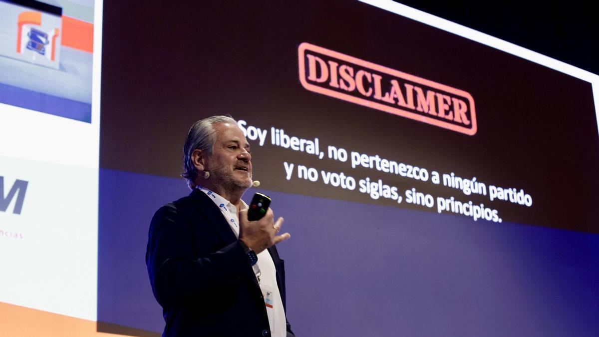Marcos de Quinto, en el palacio de congresos del Recinto Ferial Luis Adaro.