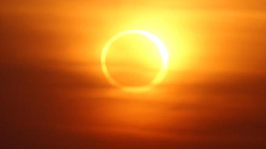 Imagen de un eclipse solar anular anterior.