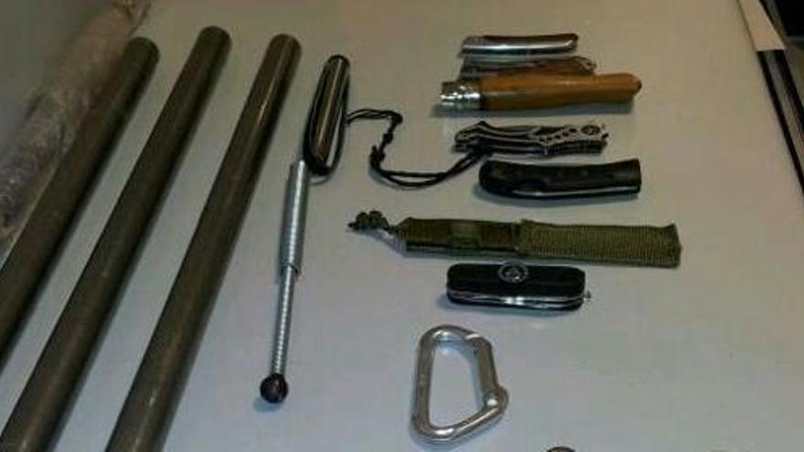 Les armes que van ser requisades pels Mossos d&#039;Esquadra