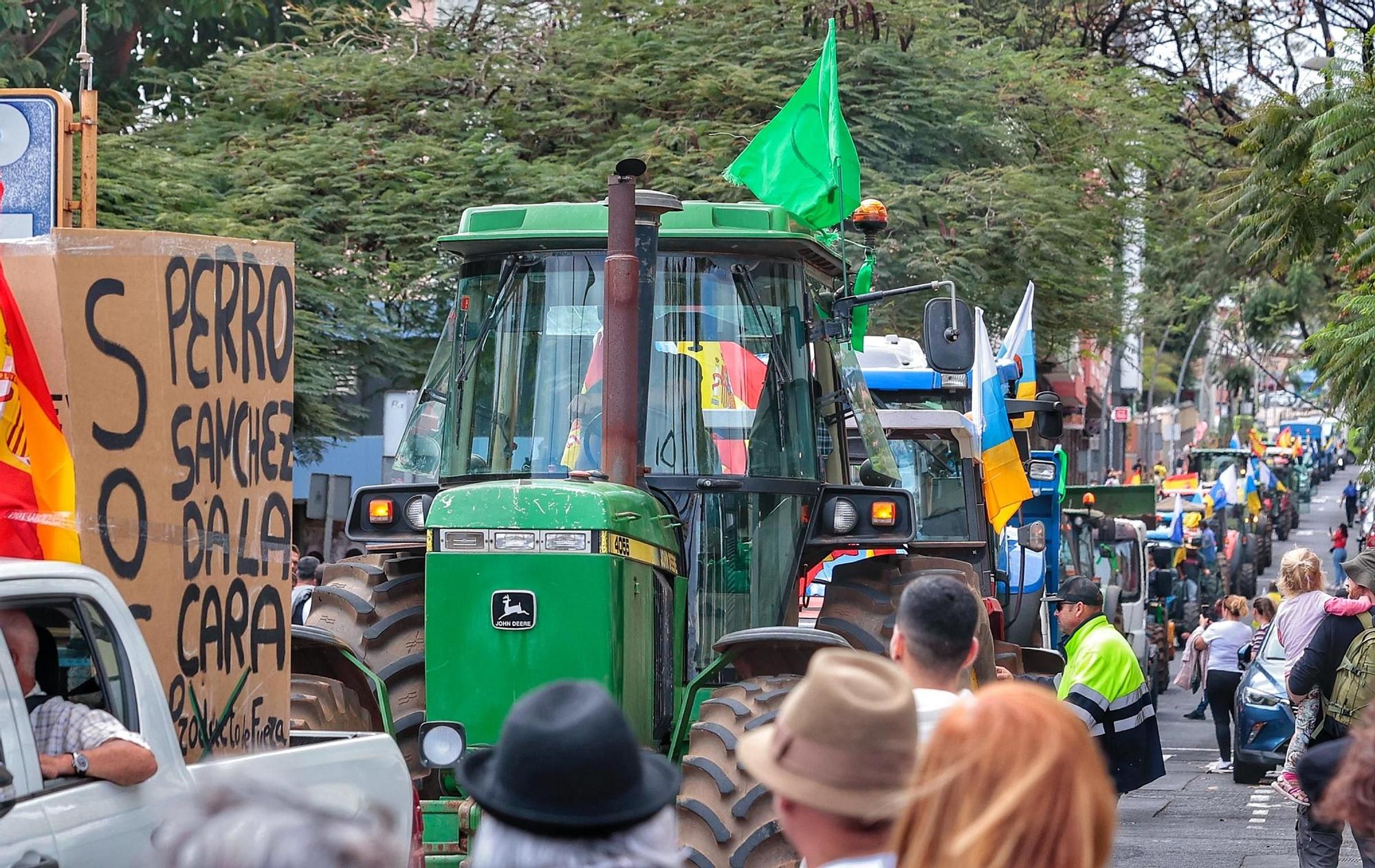 El sector agrario protesta en las calles de Santa Cruz