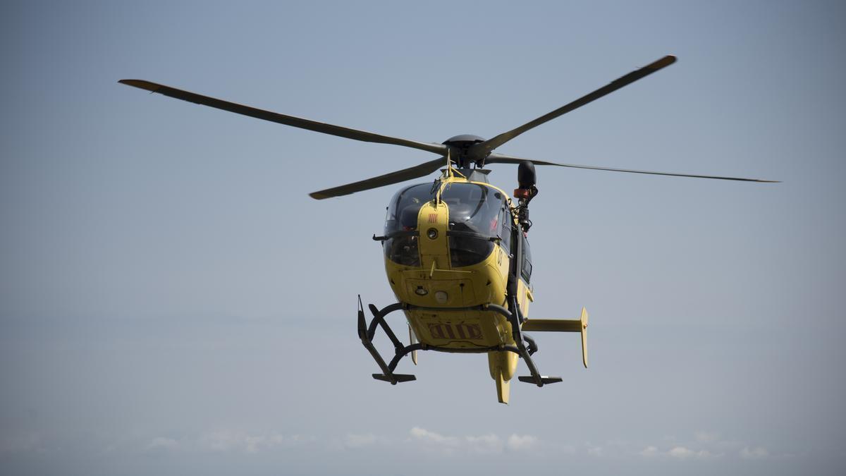 El motorista ha estat traslladat en helicòpter a l'Hospital Parc Taulí de Sabadell