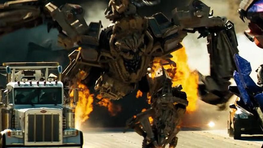 Imatge d&#039;una de les pel·lícules de la saga «Transformers»