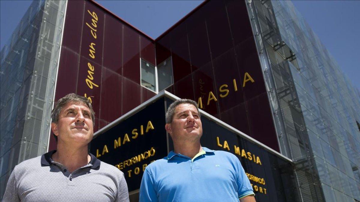 Jordi Roura y Aureli Altimira, encargados de La Masia