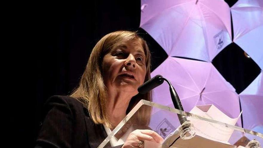 María Teresa Álvarez, en la lectura del pregón.