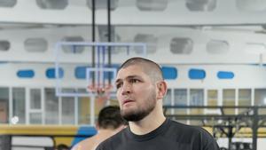 Khabib, en uno de sus gimnasios en Daguestán
