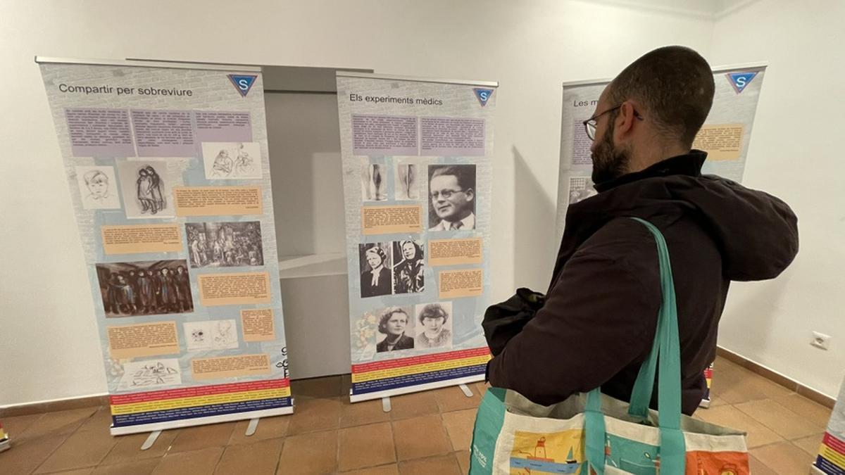 Imatge de l'exposició «Resistents i Deportades» de Blanes.