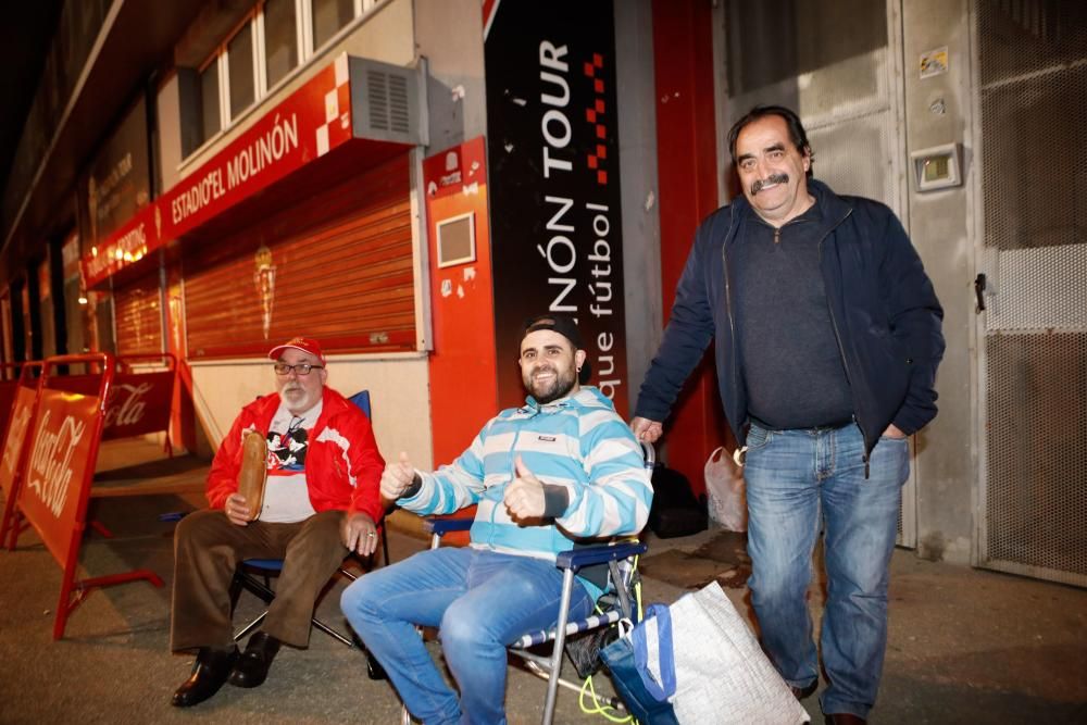 Colas en El Molinón para las entradas ante el Valladolid