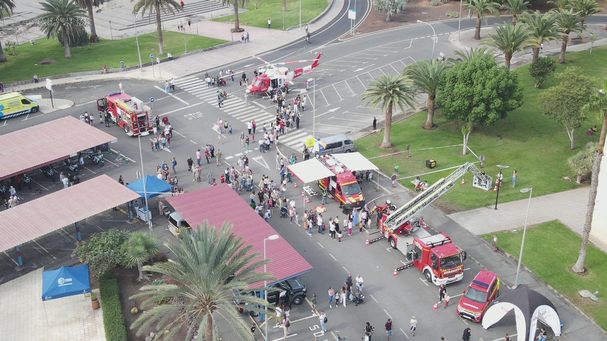 Imagen aérea de las jornadas de puertas abiertas.