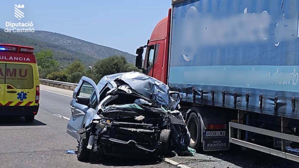 Accidente mortal en la AP-7 en Castellón.