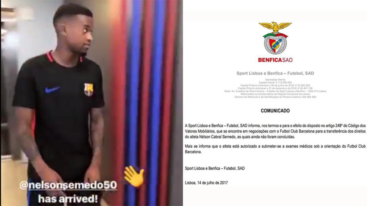 Semedo y el comunicado del Benfica